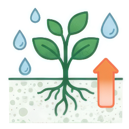 植物がもっと育つイメージイラスト