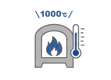 ポーラスを1000度で焼くイラスト